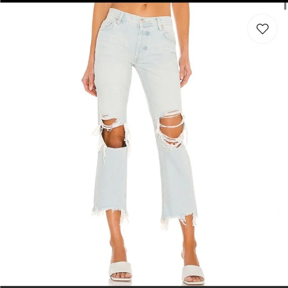 Free People Maggie Straight Jean in Paradise Blue NWT 27 - Picture 1 of 15